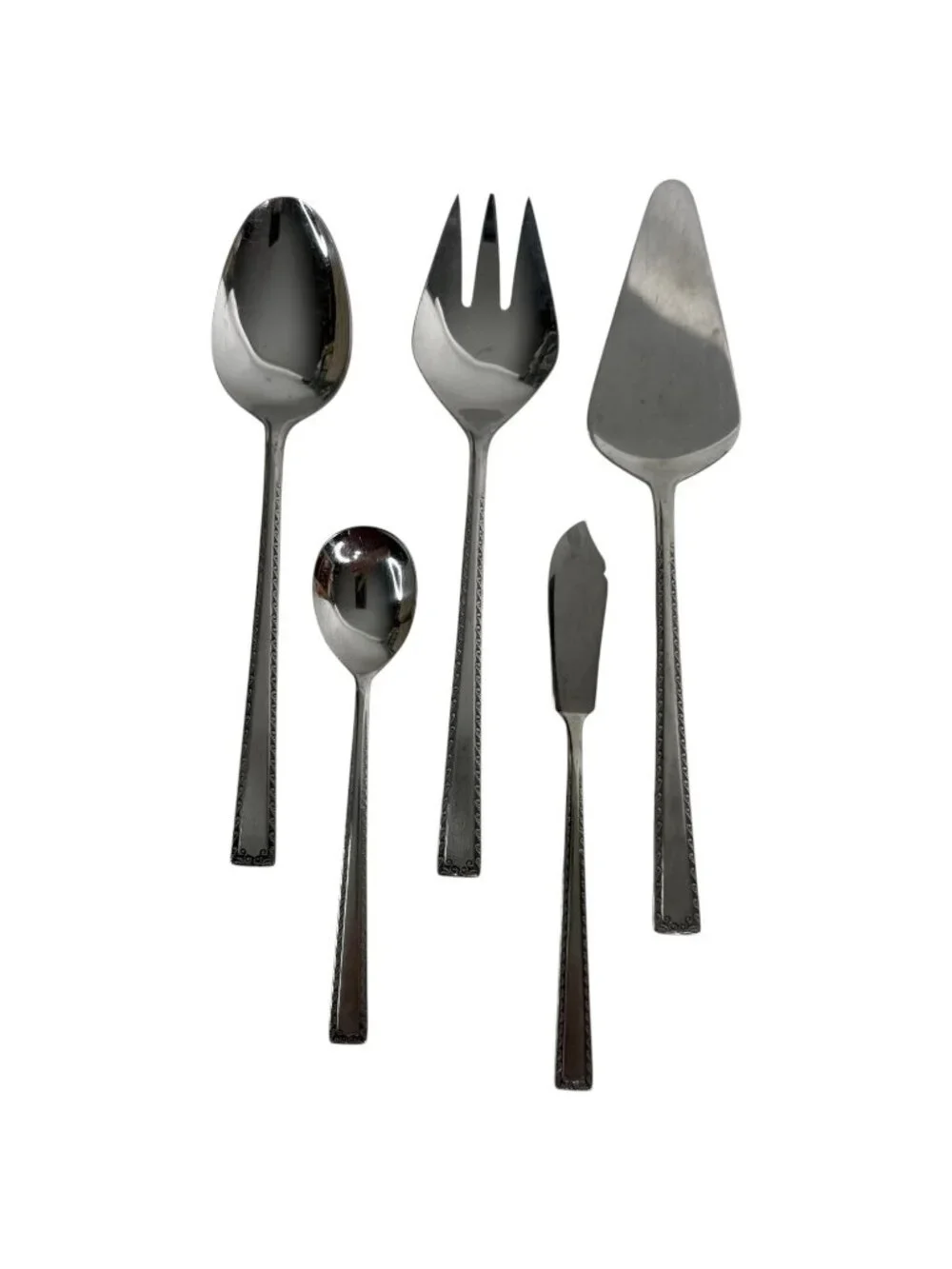 Vintage Watertown Stainless Steel Flatware Serving Pieces Fork Pie‎ Server Spoon